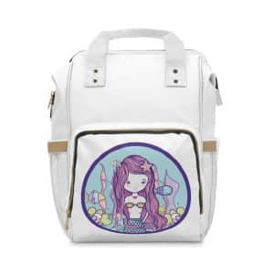 Cute Mermaid Multifunctional Diaper Backpack