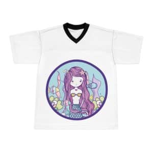 Cute Mermaid Unisex Football Jersey (AOP)