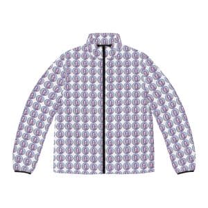 Cute Mermaid Men's Puffer Jacket (AOP)