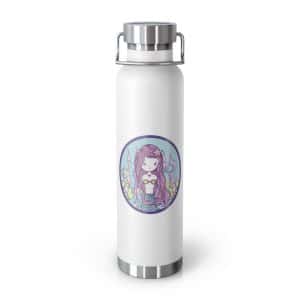 Cute Mermaid Copper Vacuum Insulated Bottle, 22oz