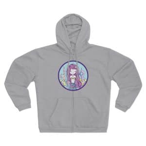 Cute Mermaid Unisex Hooded Zip Sweatshirt