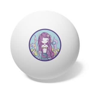 Cute Mermaid Ping Pong Balls, 6 pcs