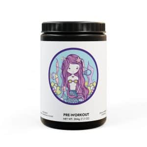 Cute Mermaid Pre-Workout Supplement, Fruit Punch (204g, 7.1oz)