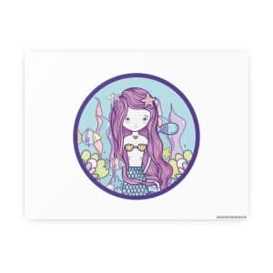 Cute Mermaid Photo Art Paper Posters