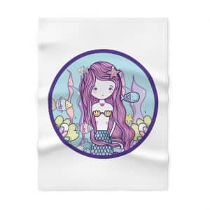 Cute Mermaid Soft Fleece Baby Blanket