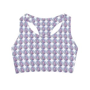 Cute Mermaid Girls' Swimsuit Crop Top (AOP)