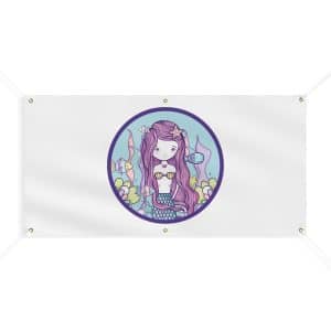 Cute Mermaid Matte Banner