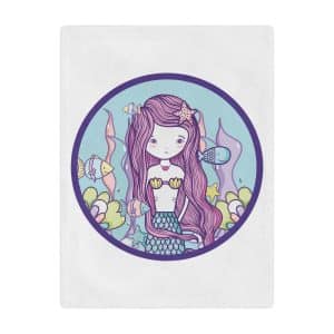 Cute Mermaid Microfiber Blanket