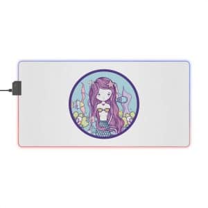 Cute Mermaid LED Gaming Mouse Pad