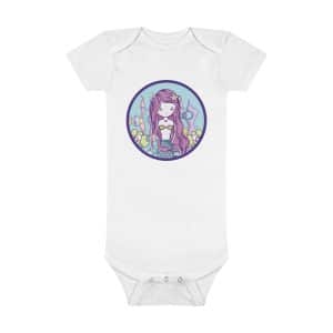 Cute Mermaid Onesie® Organic Baby Bodysuit