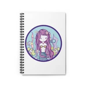 Cute Mermaid Spiral Notebook - Ruled Line