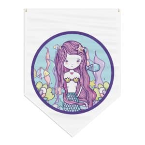 Cute Mermaid Pennant Banner