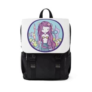 Cute Mermaid Unisex Casual Shoulder Backpack