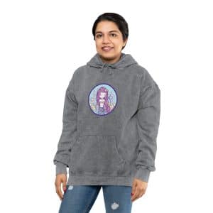 Cute Mermaid Unisex Mineral Wash Hoodie