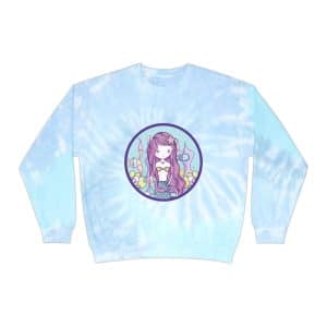 Cute Mermaid Unisex Tie-Dye Sweatshirt