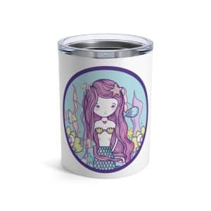 Cute Mermaid Tumbler 10oz