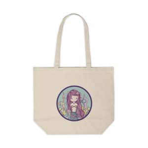 Cute Mermaid Canvas Shopping Tote