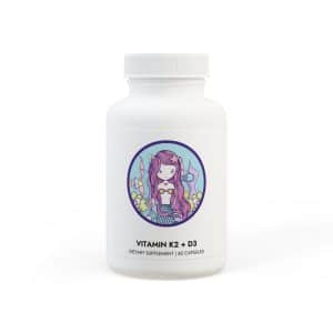 Cute Mermaid Vitamin K2 + D3 Supplement (60 Capsules)