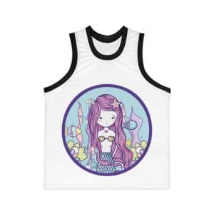 Cute Mermaid Unisex Basketball Jersey (AOP)