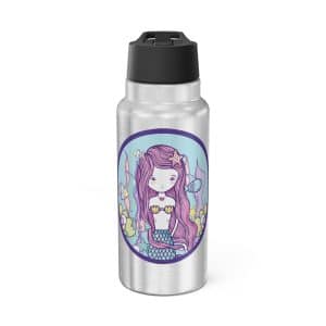 Cute Mermaid Gator Tumbler, 32oz