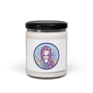 Cute Mermaid Scented Soy Candle, 9oz