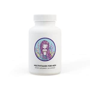 Cute Mermaid Multivitamin for Men Supplement (60 Capsules)