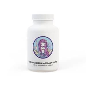 Cute Mermaid Ashwagandha and Black Pepper Supplement (60 capsules)