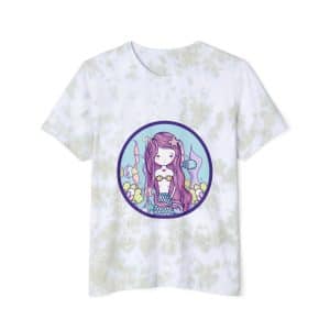 Cute Mermaid Unisex FWD Fashion Tie-Dyed T-Shirt