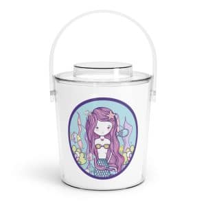 Cute Mermaid Ice Bucket with Tongs