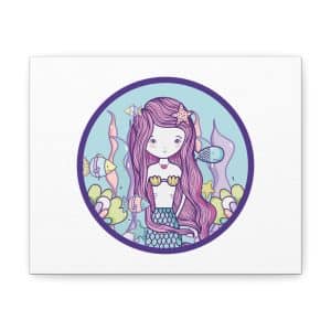 Cute Mermaid Canvas Gallery Wraps