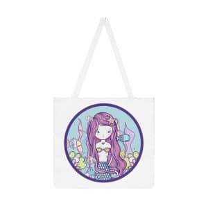 Cute Mermaid Shoulder Tote Bag (AOP)