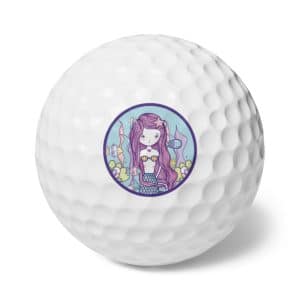 Cute Mermaid Golf Balls, 6pcs