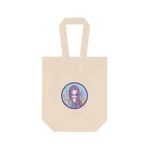 Cute Mermaid Double Wine Tote Bag