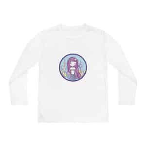 Cute Mermaid Youth Long Sleeve Competitor Tee