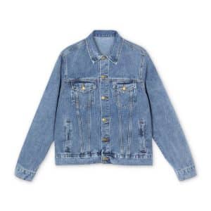 Cute Mermaid Men's Denim Jacket