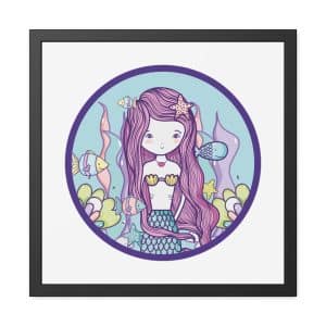 Cute Mermaid Framed Posters