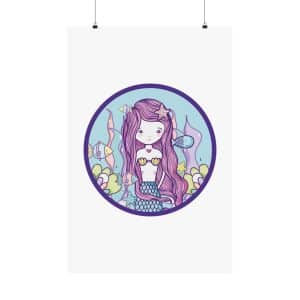 Cute Mermaid Matte Vertical Posters