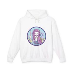 Cute Mermaid Unisex Lightweight Hooded Sweatshirt