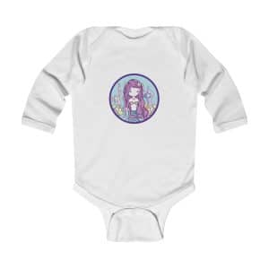 Cute Mermaid Infant Long Sleeve Bodysuit