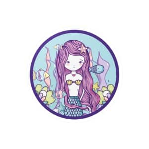 Cute Mermaid Vinyl Kiss-Cut Stickers