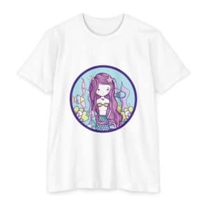 Cute Mermaid Unisex CVC Jersey T-shirt