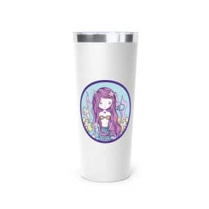 Cute Mermaid Copper Vacuum Insulated Tumbler, 22oz