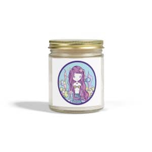 Cute Mermaid Scented Coconut Apricot Candles (4oz, 9oz)