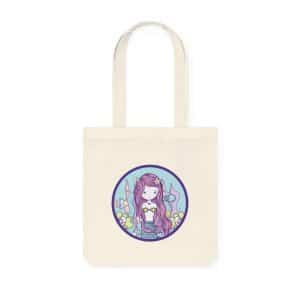 Cute Mermaid Woven Tote Bag