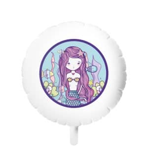 Cute Mermaid Mylar Helium Balloon