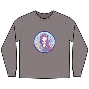 Cute Mermaid Unisex ComfortWash® Garment-Dyed Long Sleeve T-Shirt