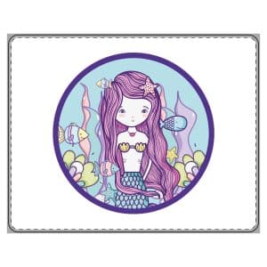 Cute Mermaid PU Leather Mouse Mat