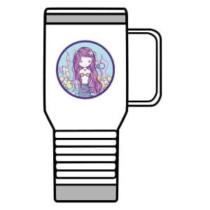 Cute Mermaid Travel Mug, 20oz