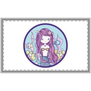 Cute Mermaid Polyester Doormat