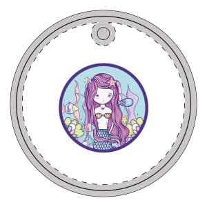 Cute Mermaid Acrylic Ornament